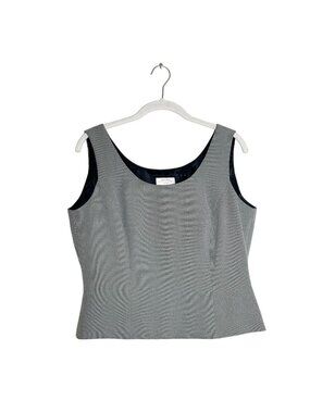 Tahari Arthur S. Levine Petite Women's Sleeveless Suiting Top in Gray - Sz  10P
